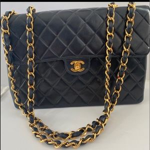 Authentic Vintage Jumbo single flap Chanel